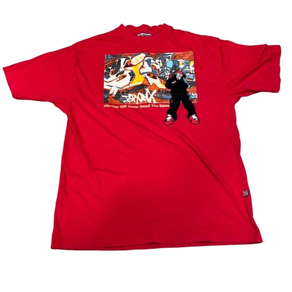 Space 2020 by TSI Hip-Hop TShirt Red Platinum Ice B Limited Edition XL Bronx Rap - Picture 1 of 7
